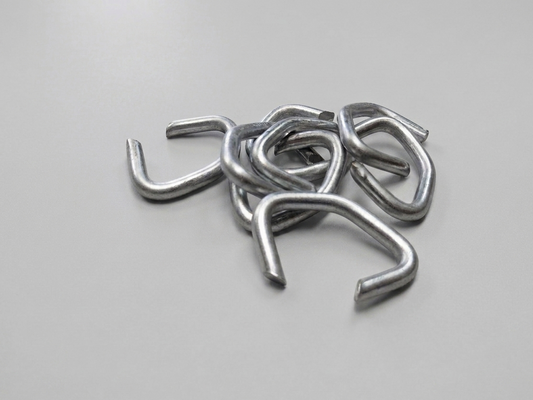 Galvanized steel hog rings for chain link fence